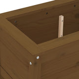 Garden Planter Honey Brown 82.5x40x39 cm Solid Wood Pine