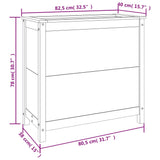 Garden Planter 82.5x40x78 cm Solid Wood Pine