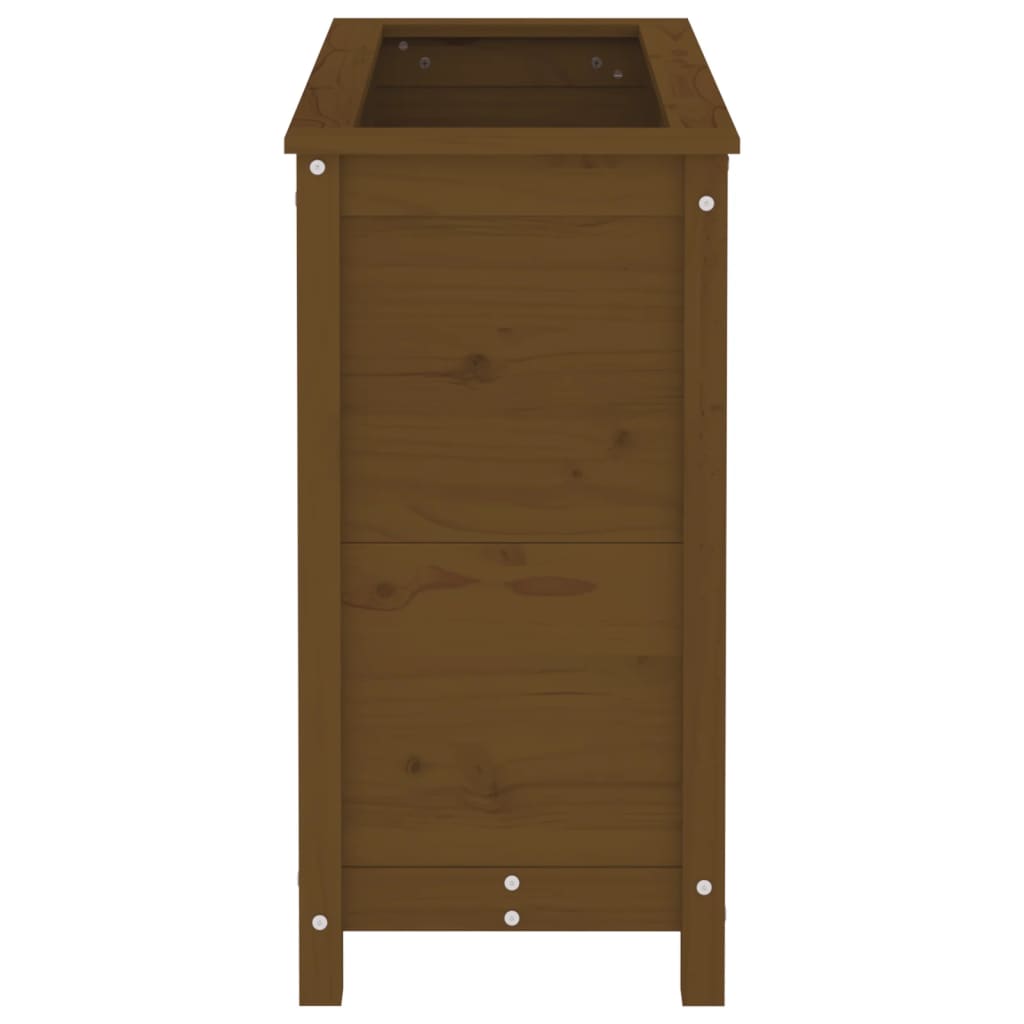 Garden Planter Honey Brown 82.5x40x78 cm Solid Wood Pine