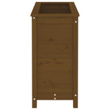 Garden Planter Honey Brown 82.5x40x78 cm Solid Wood Pine