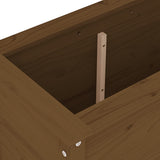 Garden Planter Honey Brown 82.5x40x78 cm Solid Wood Pine