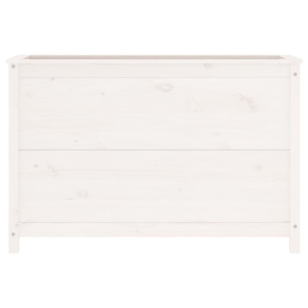 Garden Raised Bed White 119.5x40x78 cm Solid Wood Pine