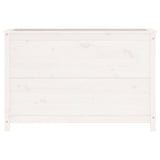 Garden Raised Bed White 119.5x40x78 cm Solid Wood Pine