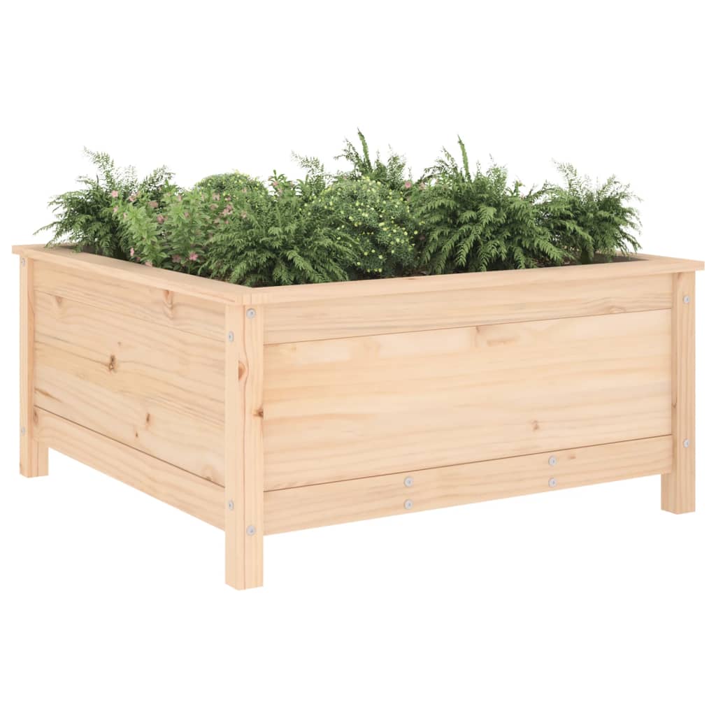 Garden Planter 82.5x82.5x39 cm Solid Wood Pine