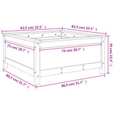 Garden Planter 82.5x82.5x39 cm Solid Wood Pine