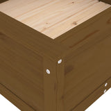 Garden Planter Honey Brown 82.5x82.5x39 cm Solid Wood Pine