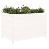 Garden Raised Bed White 119.5x82.5x78 cm Solid Wood Pine