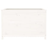 Garden Raised Bed White 119.5x82.5x78 cm Solid Wood Pine