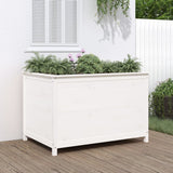 Garden Raised Bed White 119.5x82.5x78 cm Solid Wood Pine