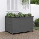 Garden Raised Bed Grey 119.5x82.5x78 cm Solid Wood Pine