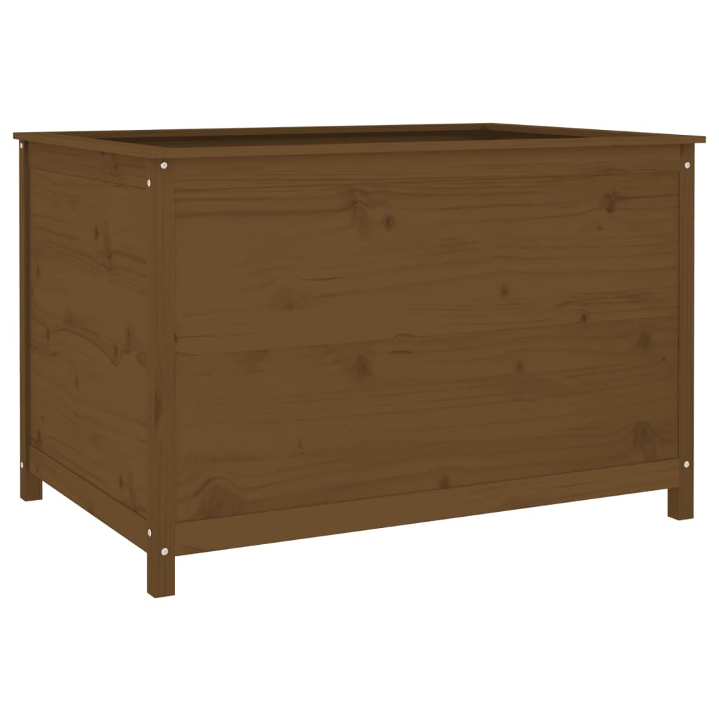 Garden Raised Bed Honey Brown 119.5x82.5x78 cm Solid Wood Pine