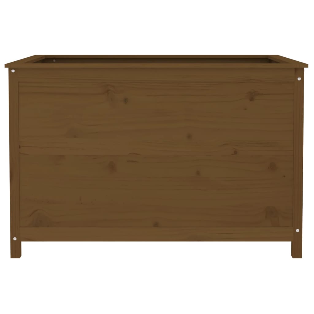 Garden Raised Bed Honey Brown 119.5x82.5x78 cm Solid Wood Pine