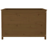 Garden Raised Bed Honey Brown 119.5x82.5x78 cm Solid Wood Pine