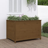 Garden Raised Bed Honey Brown 119.5x82.5x78 cm Solid Wood Pine