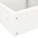 Garden Planter 4-Tier 80.5x79x36 cm White Solid Wood Pine