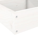 Garden Planter 4-Tier 106x104.5x36 cm White Solid Wood Pine