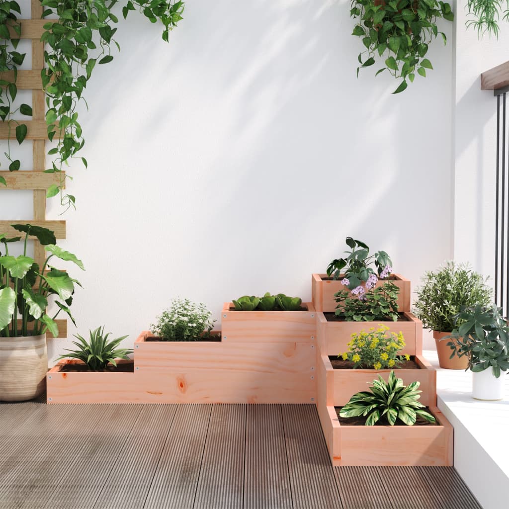 Garden Planter 4-Tier 106x104.5x36 cm Solid Wood Douglas