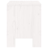 Garden Stools 2 pcs White 40x36x45 cm Solid Wood Pine