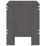 Garden Stools 2 pcs Grey 40x36x45 cm Solid Wood Pine