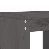 Garden Stools 2 pcs Grey 40x36x45 cm Solid Wood Pine
