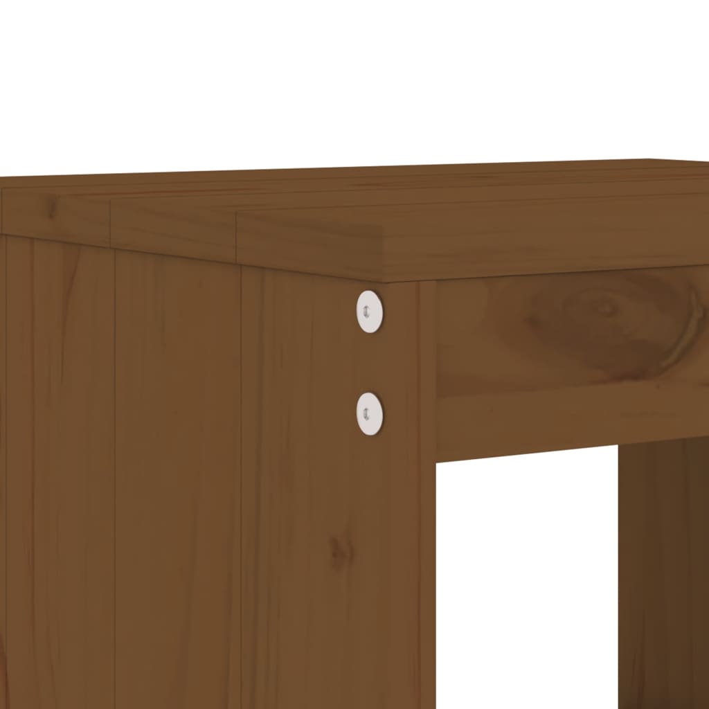 Bar Stools 2 pcs Honey Brown 40x36x75 cm Solid Wood Pine