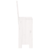 Bar Stools 2 pcs White 40x42x120 cm Solid Wood Pine