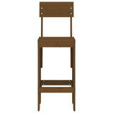 Bar Stools 2 pcs Honey Brown 40x48.5x115.5 cm Solid Wood Pine
