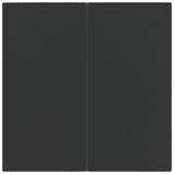 3 Piece Garden Dining Set Black Poly Rattan
