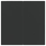 5 Piece Garden Dining Set Black Poly Rattan