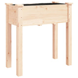 Planter with Liner 71x37x76 cm Solid Wood Fir