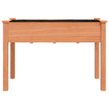 Planter with Liner Brown 118x59x76 cm Solid Wood Fir