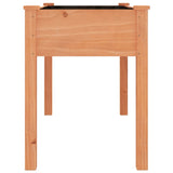 Planter with Liner Brown 118x59x76 cm Solid Wood Fir