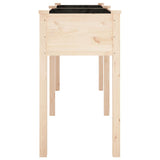 Planter with Liner 161x45x76 cm Solid Wood Fir