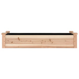 Garden Raised Bed with Liner 120x45x25 cm Solid Wood Fir