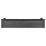 Garden Raised Bed with Liner Grey 120x45x25 cm Solid Wood Fir