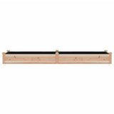 Garden Raised Bed with Liner 240x60x25 cm Solid Wood Fir