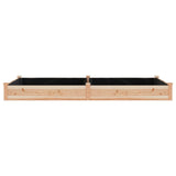 Garden Raised Bed with Liner 240x120x25 cm Solid Wood Fir