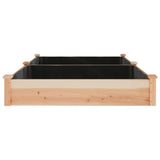 Garden Raised Bed with Liner 240x120x25 cm Solid Wood Fir
