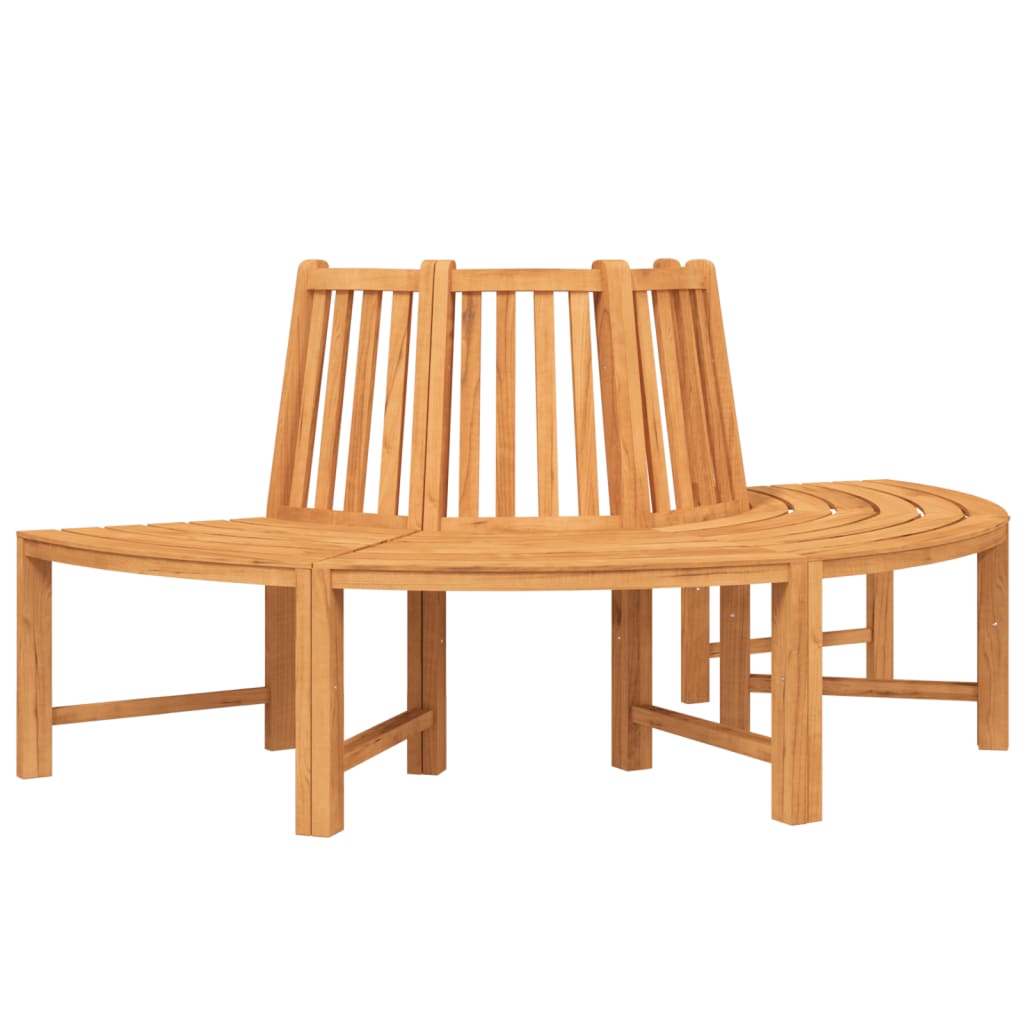 Tree Bench Half Round Ã˜201 cm Solid Wood Teak