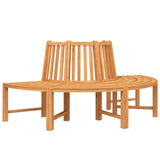 Tree Bench Half Round Ã˜201 cm Solid Wood Teak