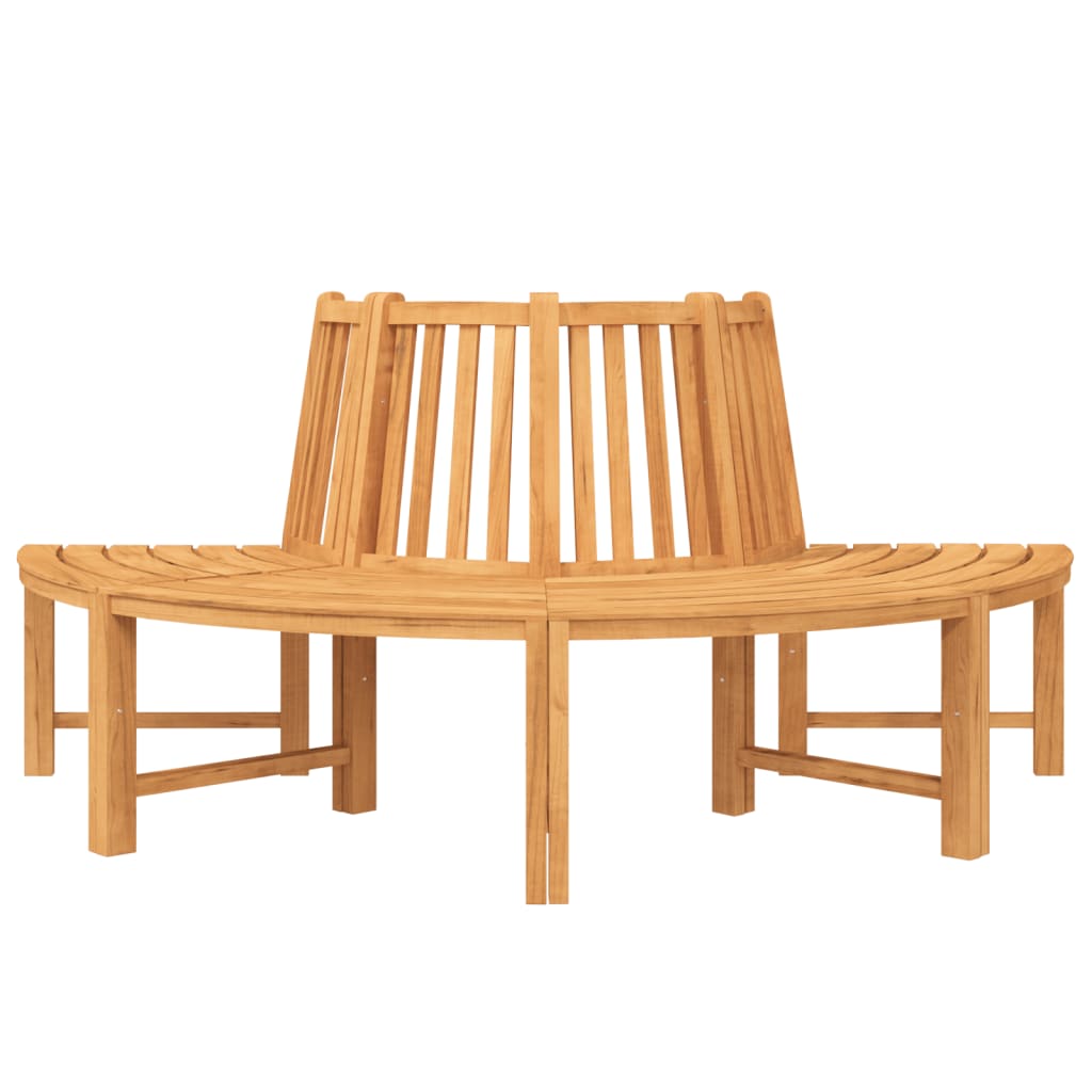 Tree Bench Half Round Ã˜201 cm Solid Wood Teak