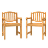 Garden Chairs 2 pcs 58x59x88 cm Solid Wood Teak