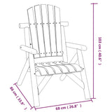 5 Piece Garden Lounge Set Solid Wood Spruce