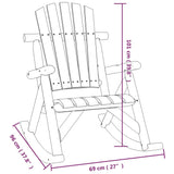 5 Piece Garden Lounge Set Solid Wood Spruce