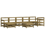 8 Piece Garden Lounge Set Impregnated Wood Pine