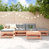 6 Piece Garden Lounge Set Solid Wood Douglas