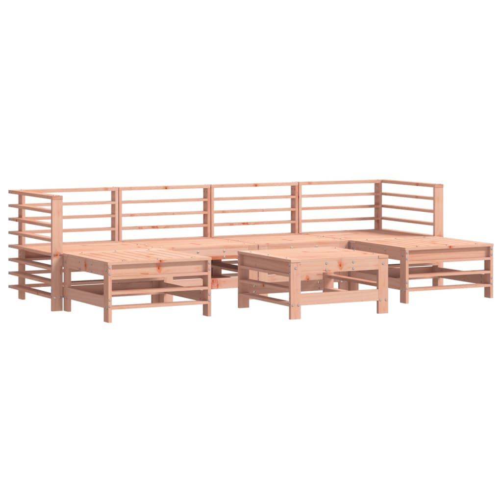 7 Piece Garden Lounge Set Solid Wood Douglas