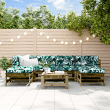 7 Piece Garden Lounge Set Impregnated Wood Pine