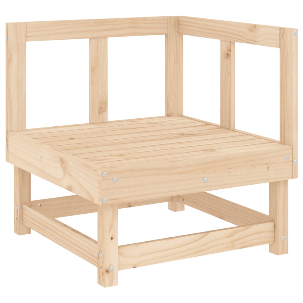 5 Piece Garden Lounge Set Solid Wood Pine