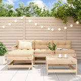 5 Piece Garden Lounge Set Solid Wood Pine